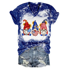 Flag stars and stripes dwarf V-neck T-shirt: a unique display of patriotic style!